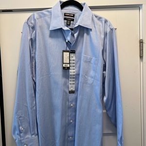 NWT Mens Kirkland Signature Tailored Fit Dress Shirt